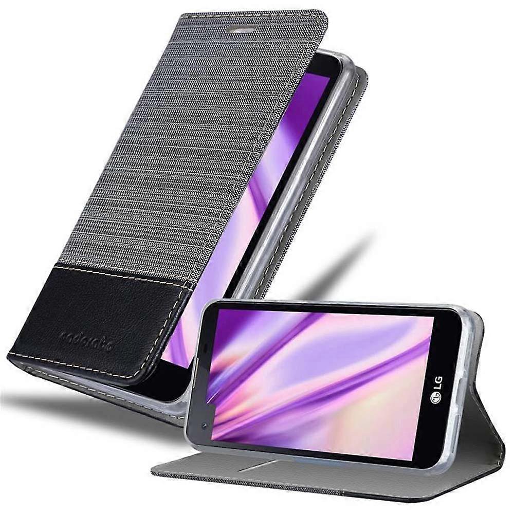 Case compatible with LG X SCREEN protective case - in denim look and stand function