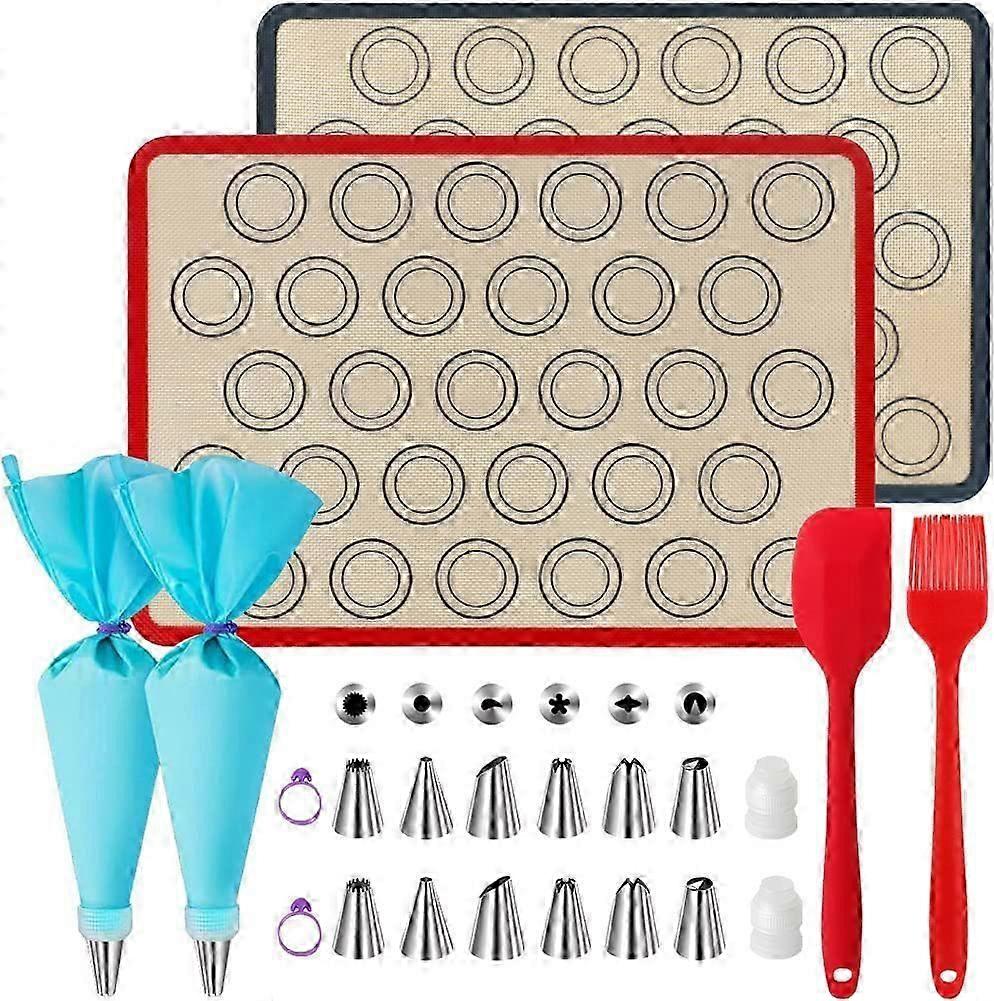 Silicone Macaron Baking Mat - 23-Piece Set core