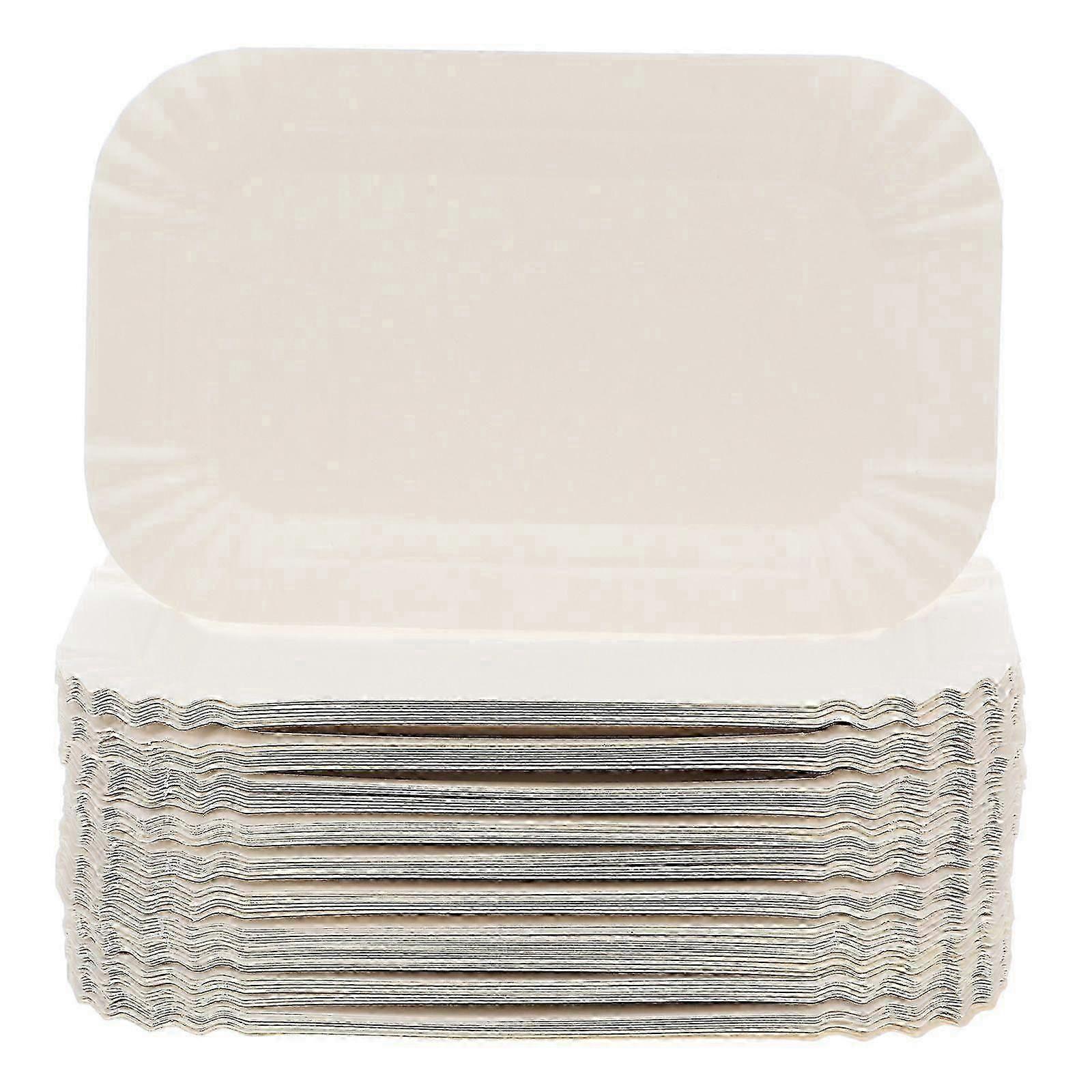 Bulk Heavy Duty Rectangular Cake Boards, Small Rectangle Cake Tray, Paper Plates for Baking core