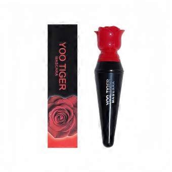 Mascara Waterproof Long Lasting Curl Smudgeproof Rose Cap Eye Black 5.5g
