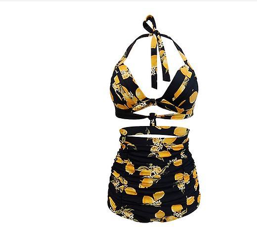 Nye Populre Kvinners Badety Stropper Hy Midje Bikini Polka Dot Split Badedrakt