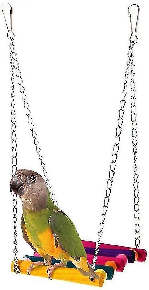 For Pet Bird Parrot Parakeet Budgie Cockatiel Cage Hammock Swing Hanging Toy Accessories