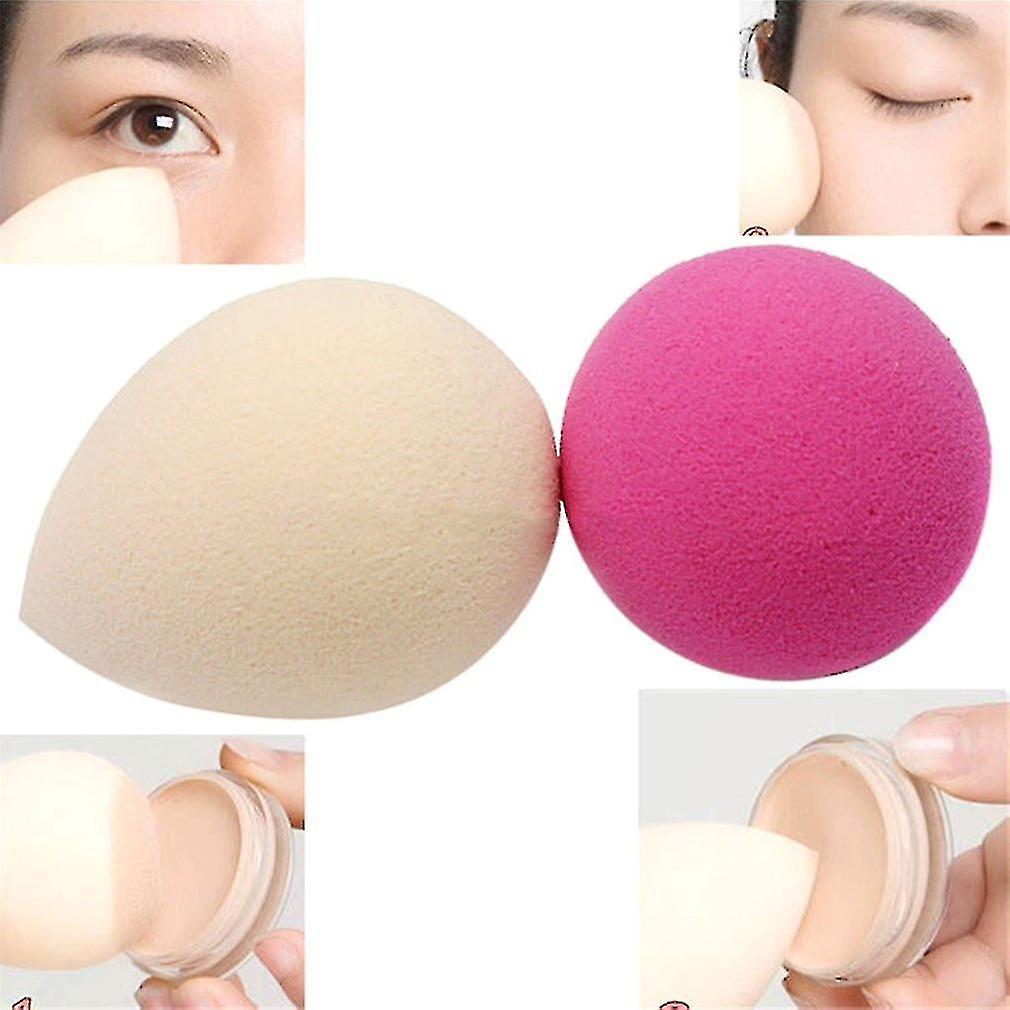 2 Pcs Waterdrop Shape Makeup Sponge Blender Foundation Flawless Puff