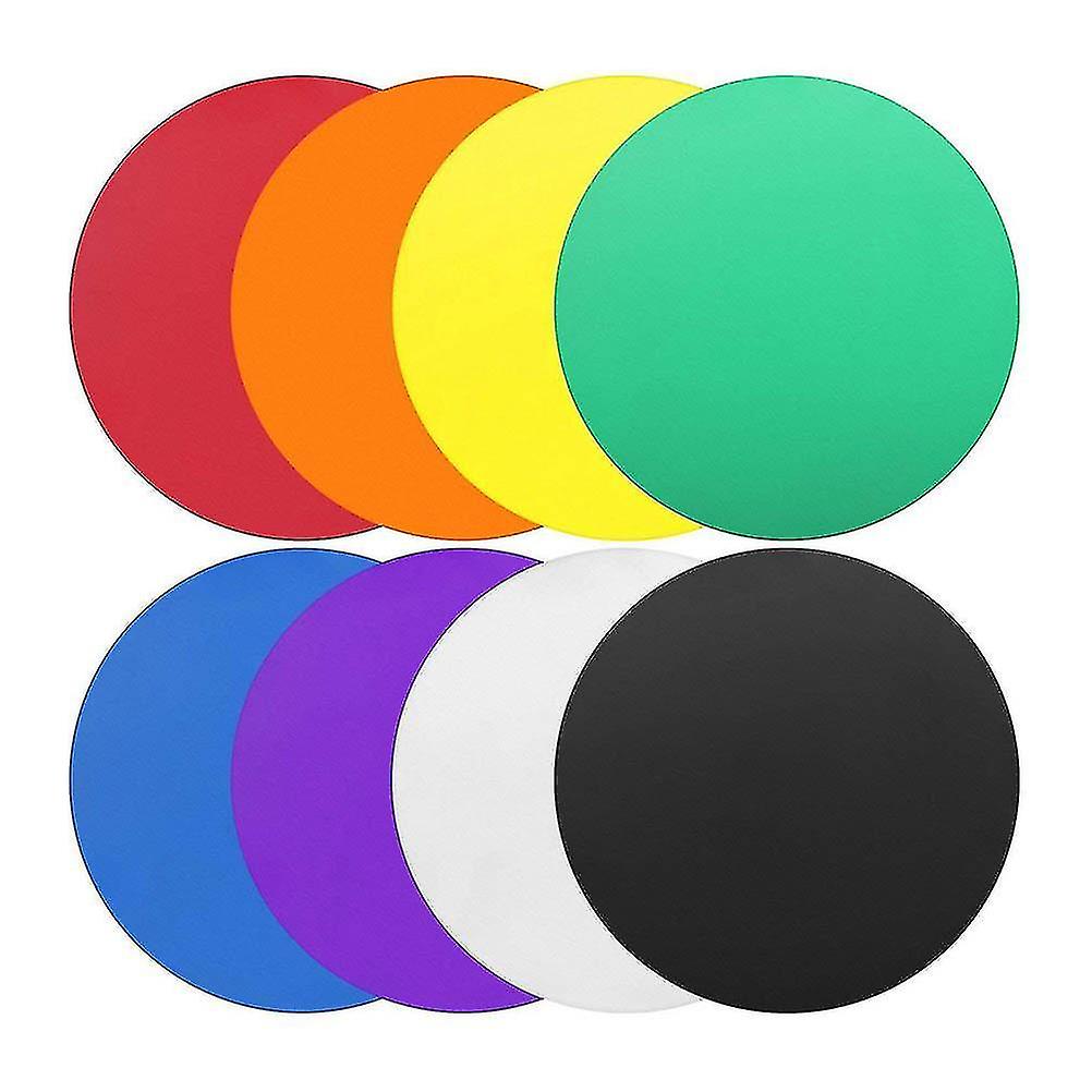 8 Pcs Creative Round Silicone Jar Gripper Pads Multi-purpose Heat Insulation Coasters Non-slip Cup M