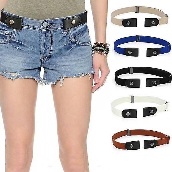 Adjustable Buckle Free Stretch Belt Invisible Lazy Belt For Women Men