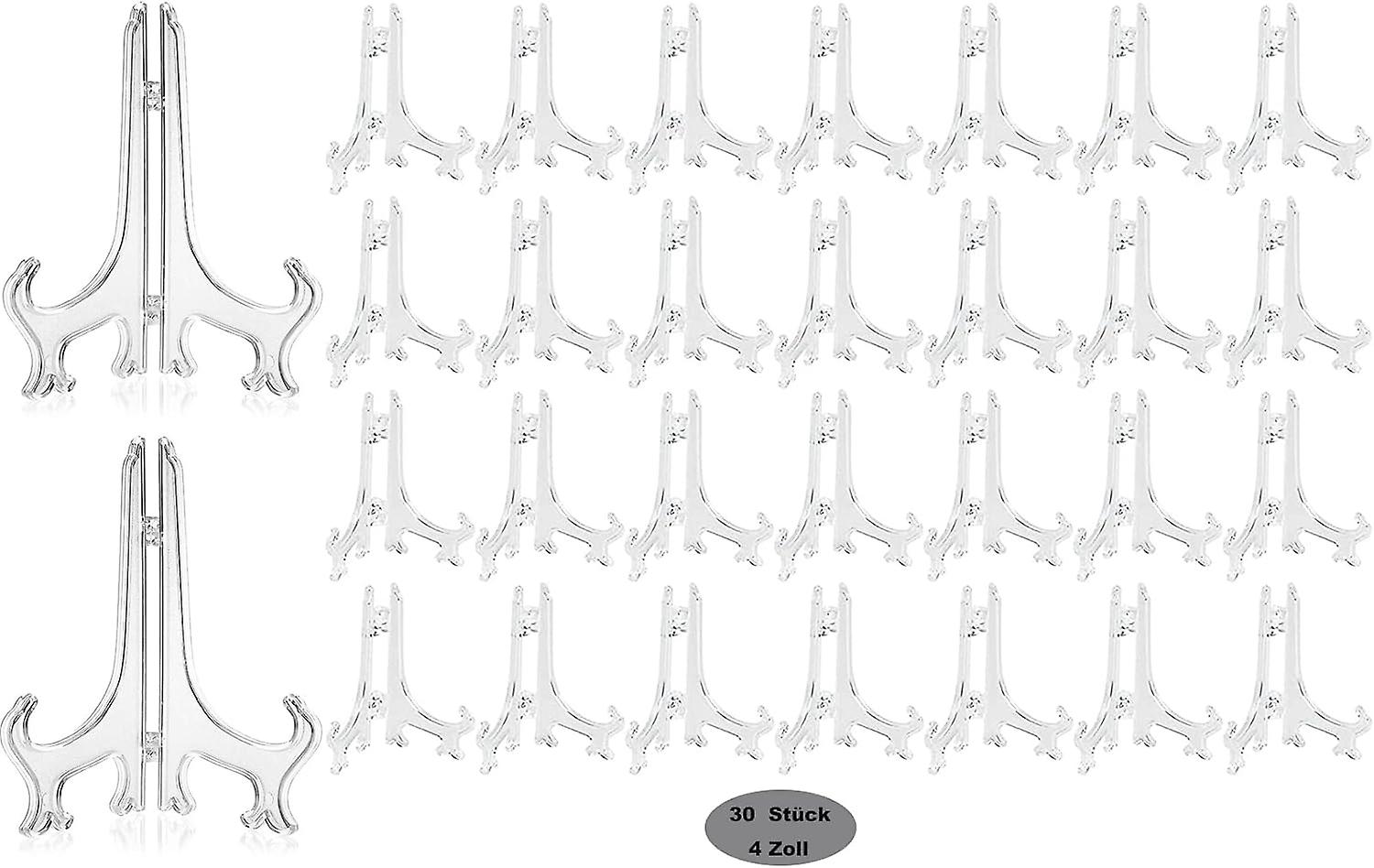 30 Pack Acrylic Stands, 10 per pack, for cards, plate holders