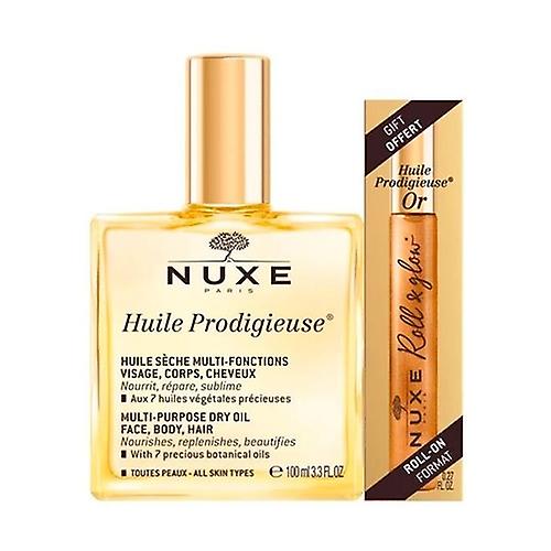 Huile prodigieuse + roll-on Or limited edition 100 + 8ml