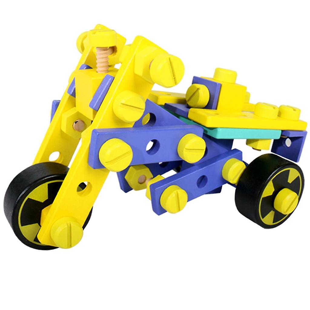 STEM Learning Toy Car Motorbike Construction Engineering Building Blocks