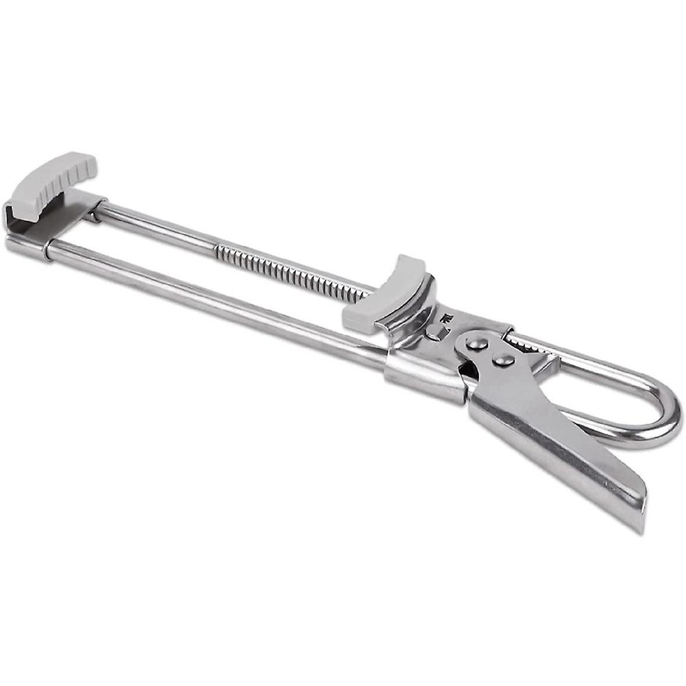 Multifunctional Stainless Steel Can Opener with Non- Rubber Pad, for Weak Hands, Seniors and Kids