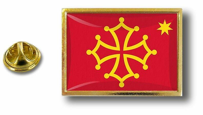 Pine PineS Pin Badge Pin-apos;s Metal Pince Papillon Flag Occitan Occitanie Cross