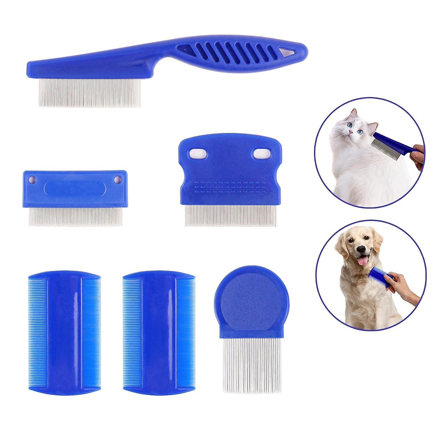 Flea Comb for Cats, 6 Pack Pet Lice Comb Set