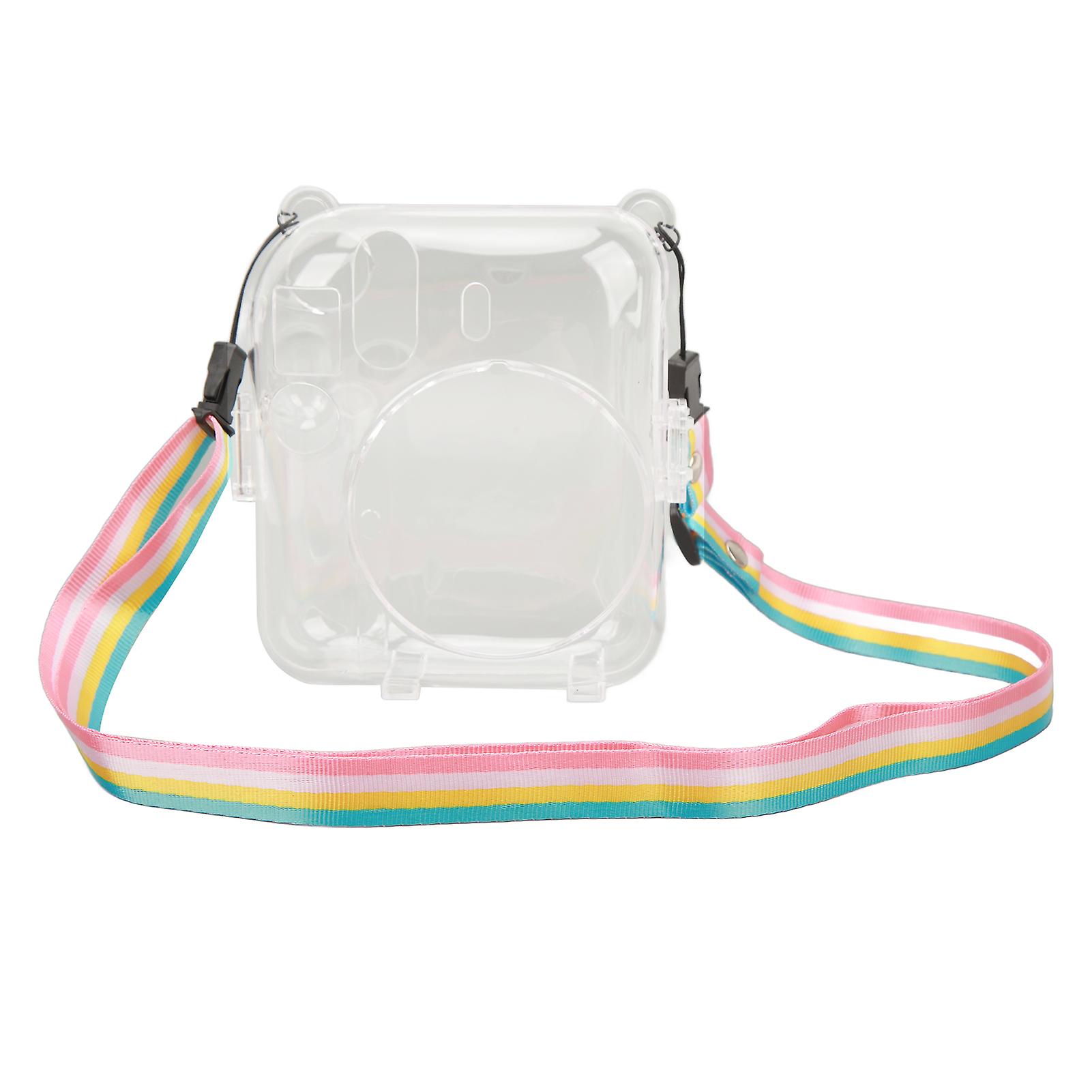Clear Protective Case for Mini12 Instant Camera with Adjustable Straps