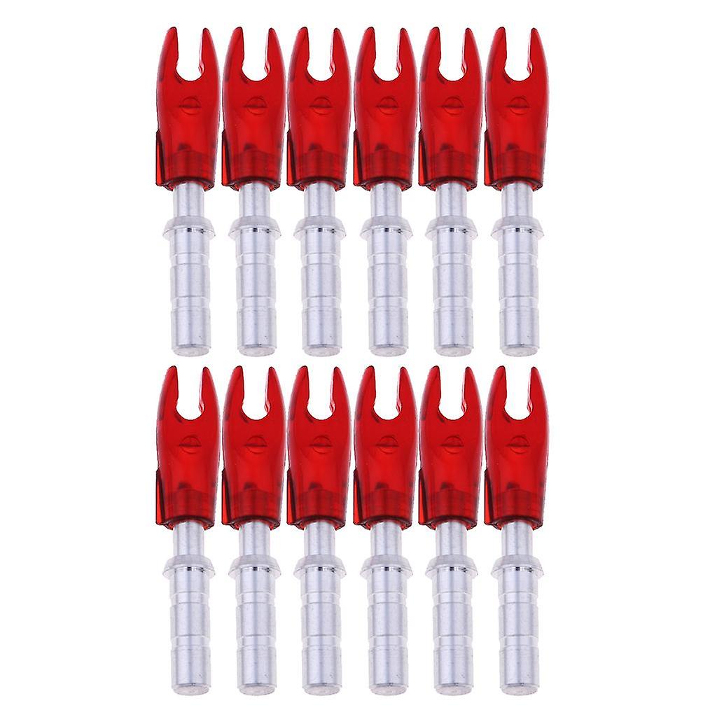 12 Pieces Plastic Archery Precision Nocks for ID 4.2mm Arrow Shaft Universal Blue