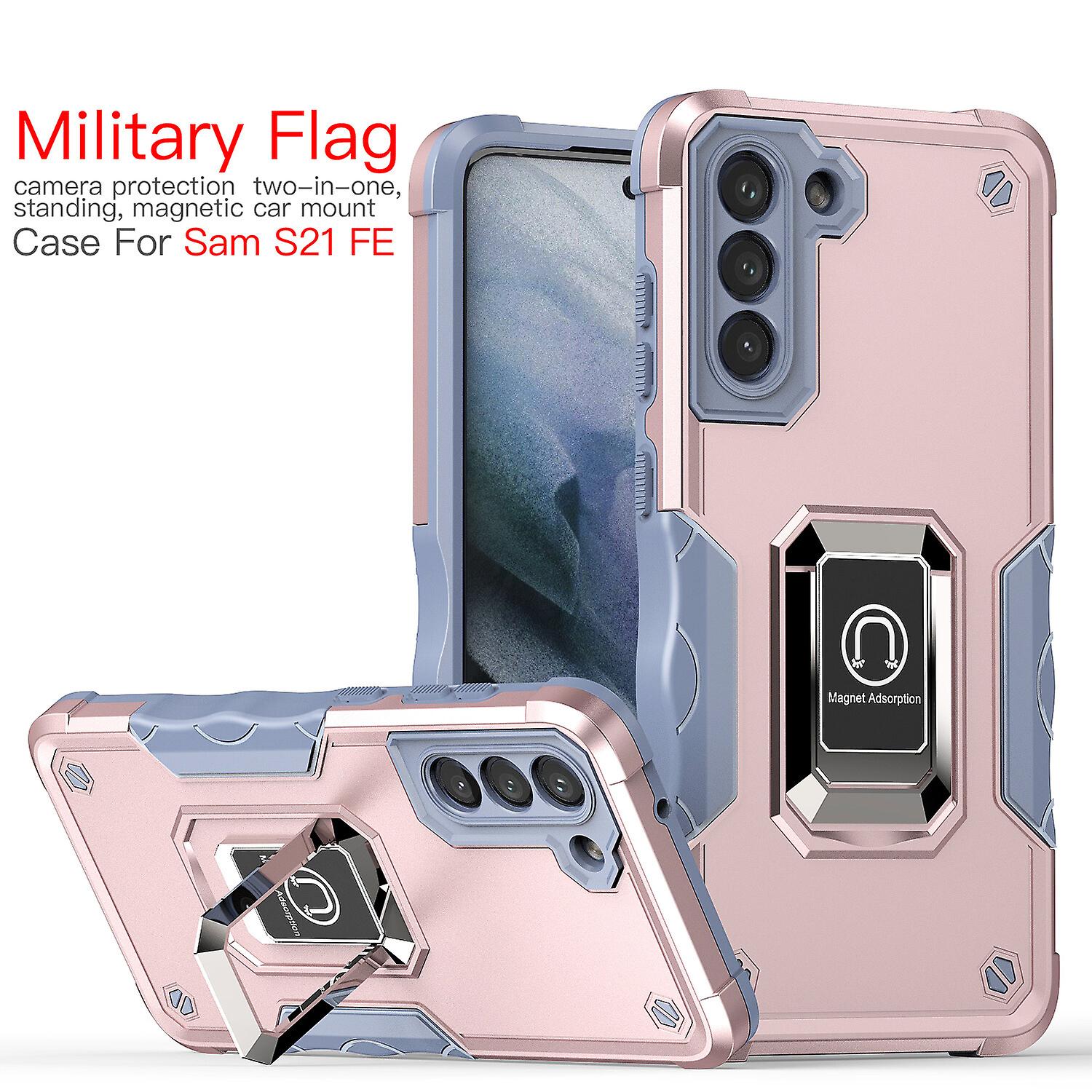 Case for Samsung S21 Fe 2021 Shockproof Magnetic With Ring Holder