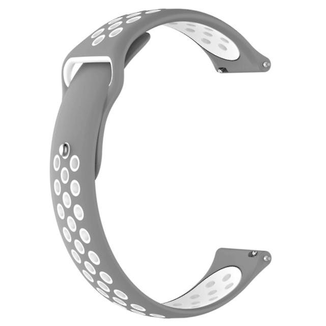 Dual colour Connected watch band for Galaxy S3 Ticwatch Pro Grey White