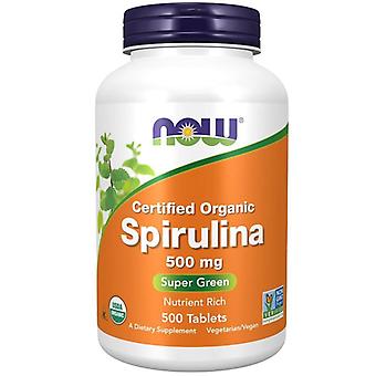 NOW Foods Spirulina Organic 500mg Tablets 500