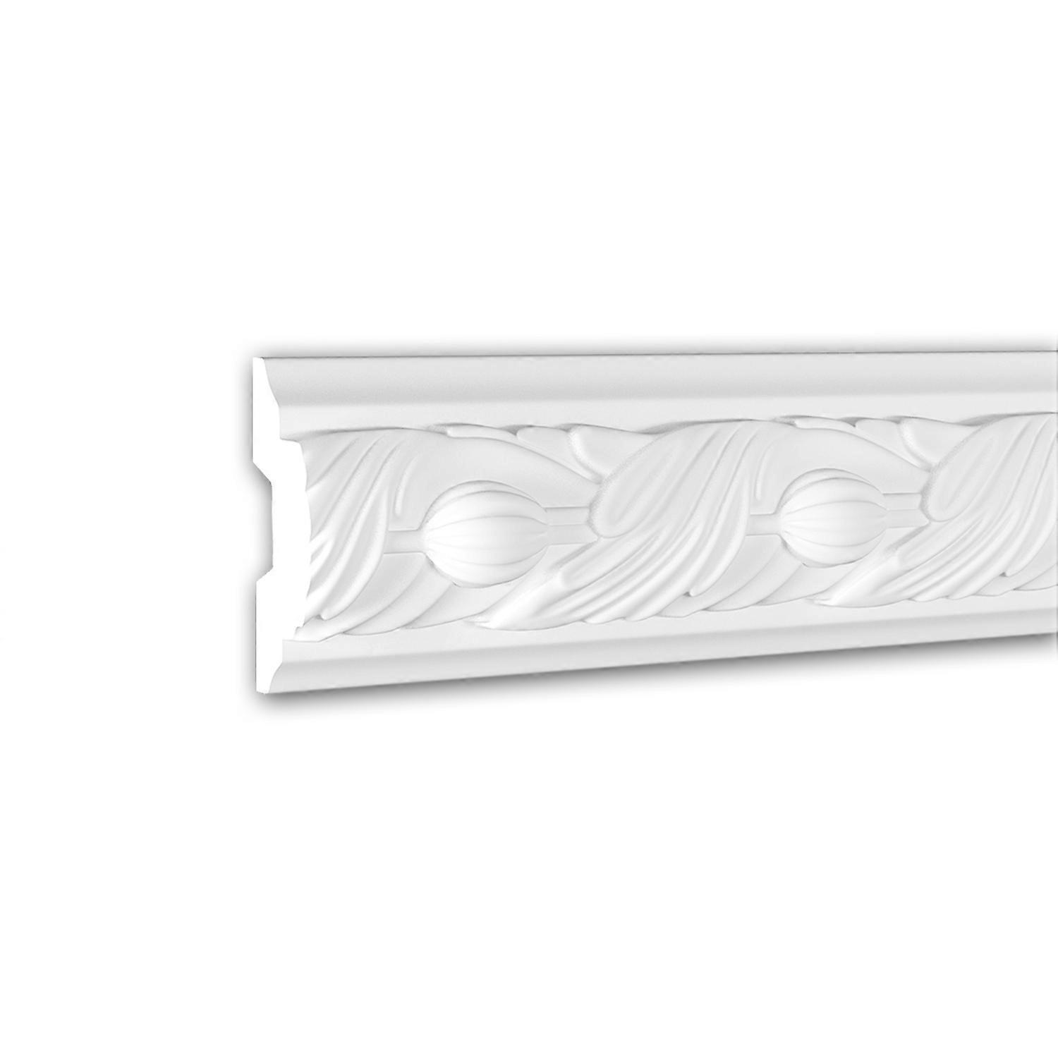 e-Delux GmbH 1 x Cimaise 151348F Profhome blanc Polyuréthane prétraité léger, solide, indéformable