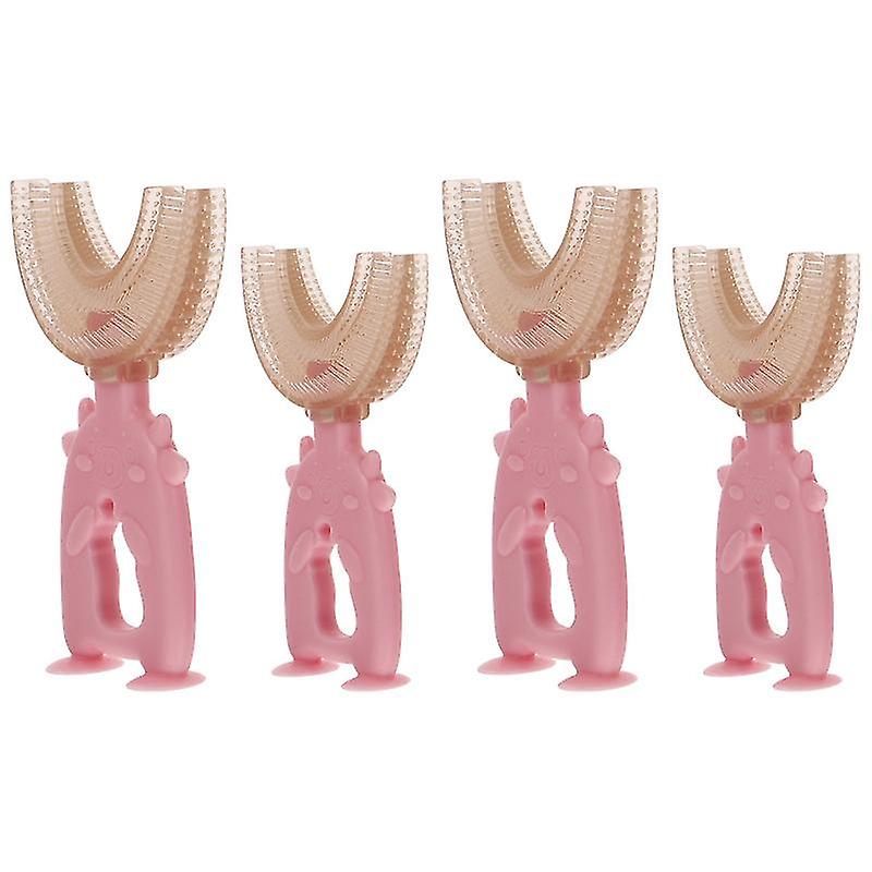 4pcs U-shaped Toothbrush For Kids