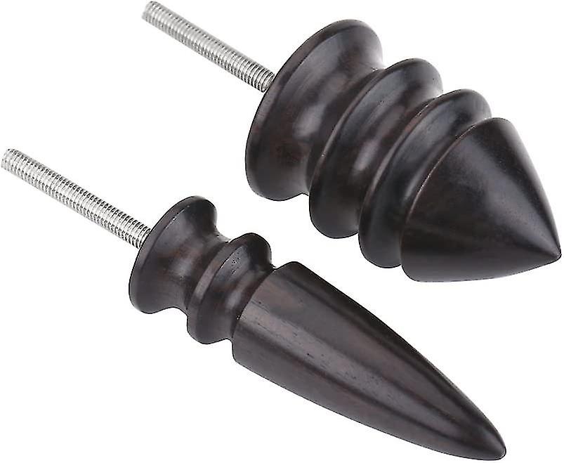 אלגום ראש שיוף עור ליטוש חשמלי סנדר עור ליטוש קצה (שחור) (2 חלקים)