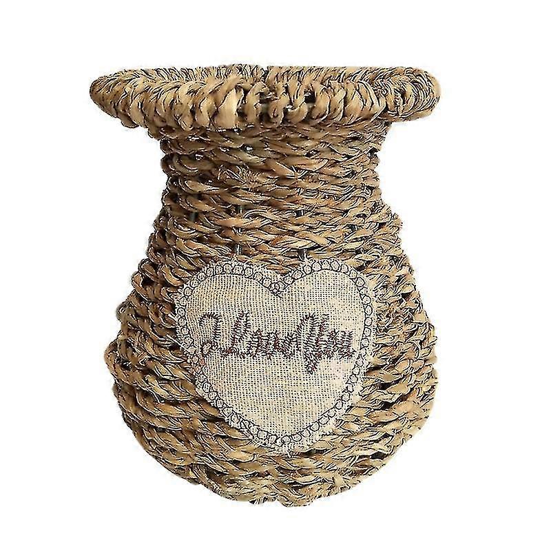 1pcs Vase Decoration, Flower Straw Basket