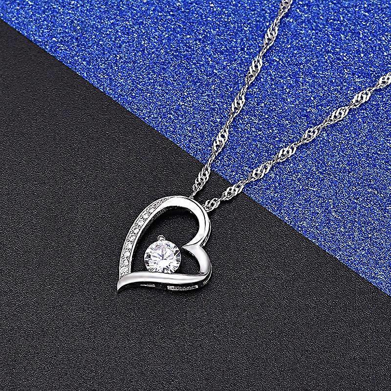 Regalo per la nipote: collana in argento sterling 925 con cuore in