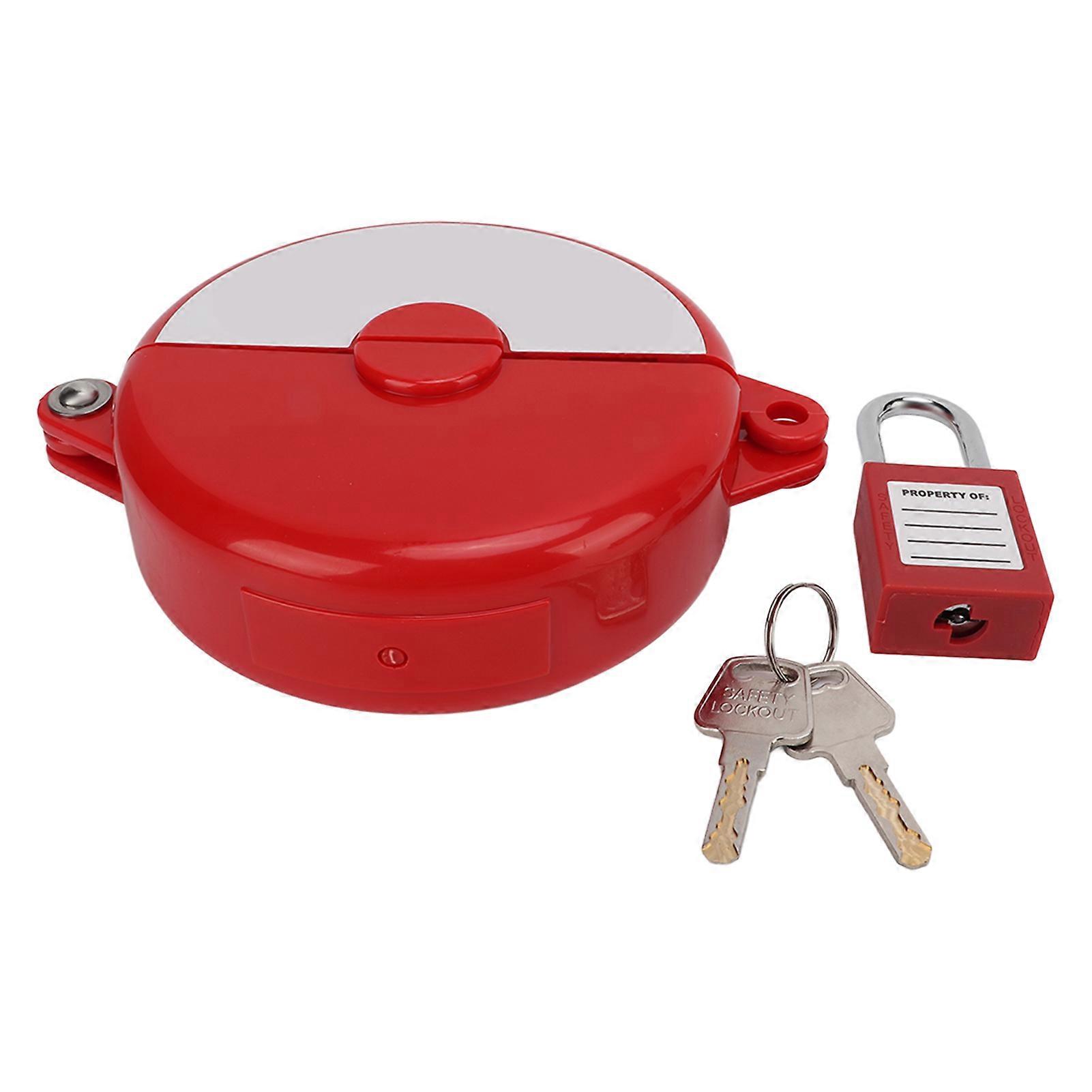 Hose Bib Lock Plastic Abs Material Shell Design Safe Reliable Handwheels Spigot Red Locking Tool