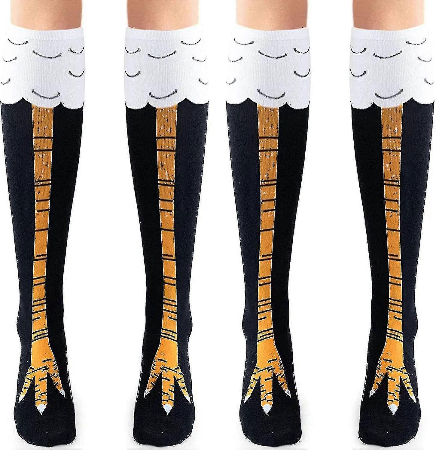 Chicken Feet Socks 2-Pair Novelty Funny