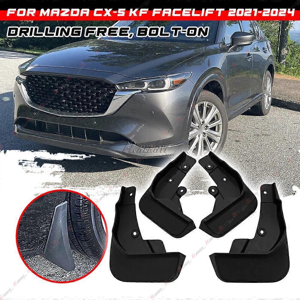 Set of 4 Mud Flaps Splash Guards Mudflaps For Mazda CX-5 KF 2021-2024 Facelift