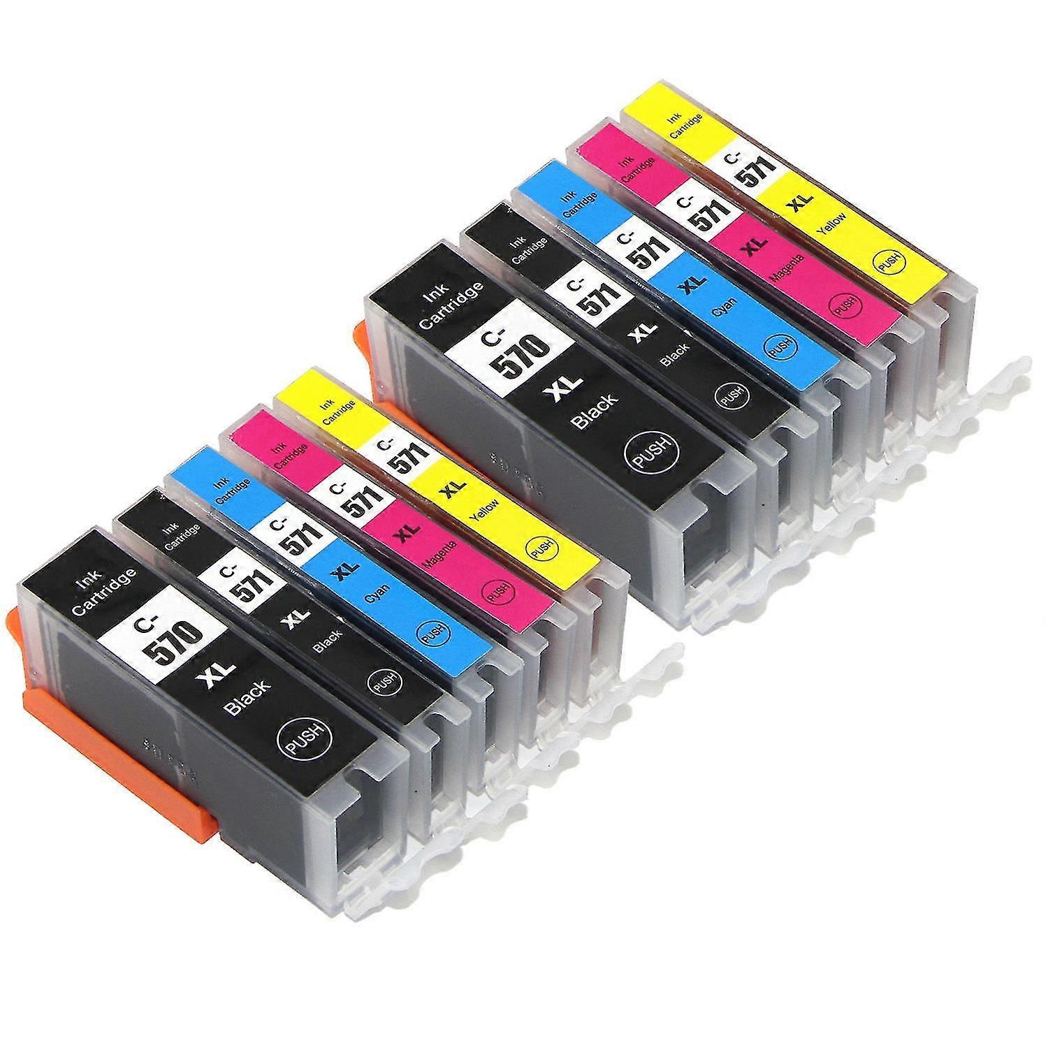 2 Set Of 5 Ink Cartrids To Replace Pgi-570 Cli-571 Compatible/non-oem From (10 Inks)