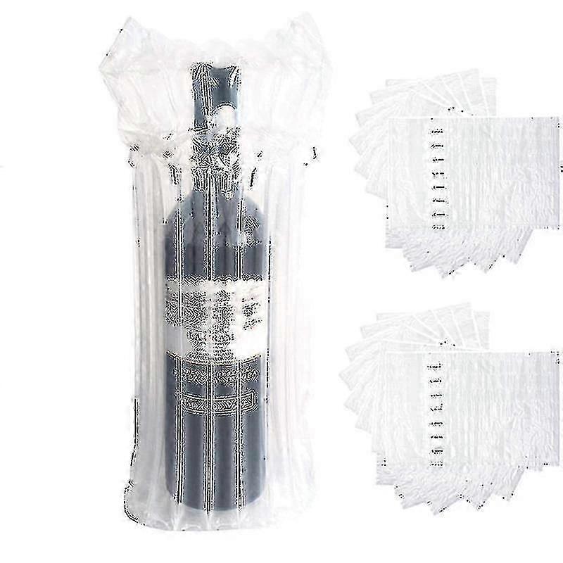 20 حزمة النبيذ زجاجة حامي الأكمام ، المضادة للصدمة نفخ النبيذ زجاجة زجاجية التعبئة والتغليف حقيبة حامي