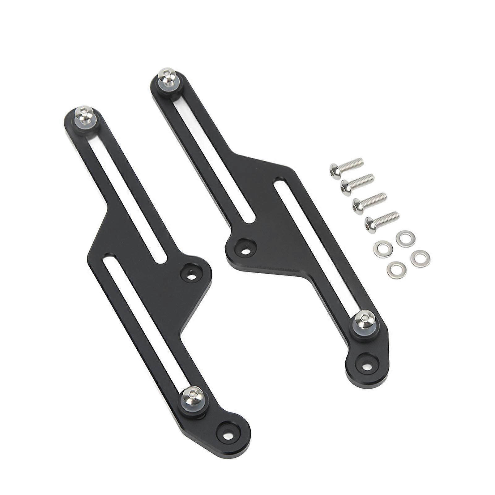 Pair Motorcycle Adjustable Windshield Bracket Anodized Black Replacement for Tenere 700 XT700Z 20192021
