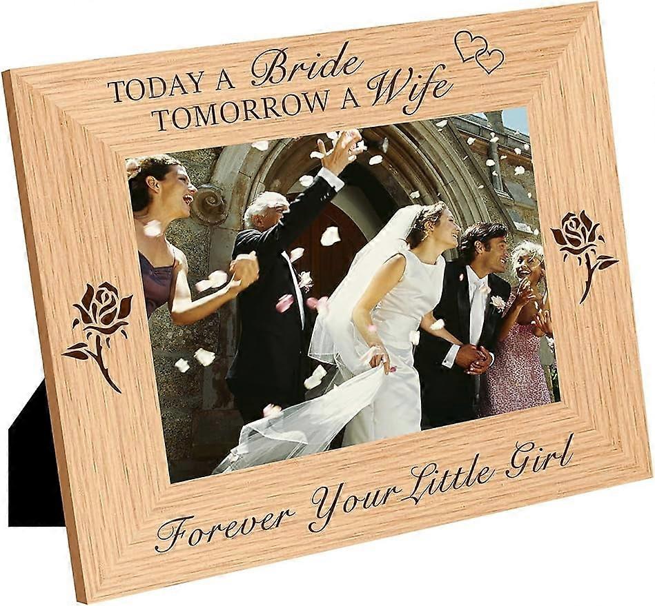 Picture Frames 6x8 Wooden Engraved Picture Frame Rustic Photo Frame with Solid Wood and High Definition Glass for Table Display Pictures and Wall Moun