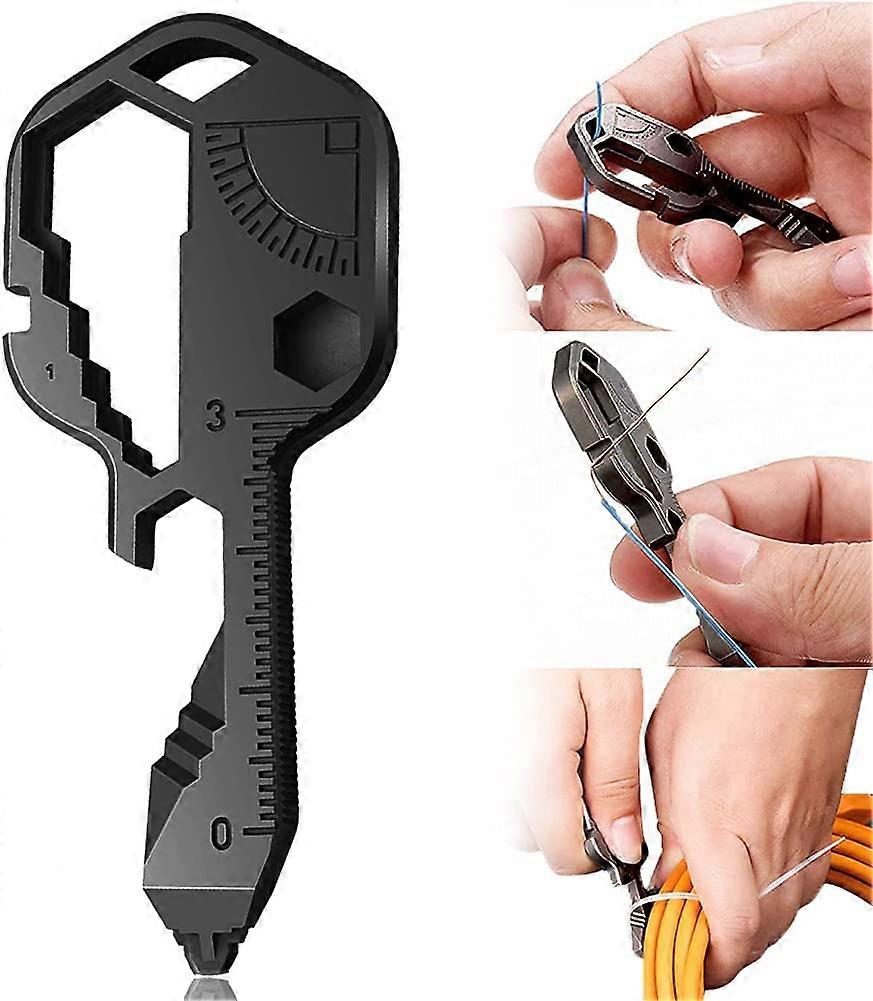 Nirvana Multi-Function Wrench Tool | Outdoor Key Tool | 24 in 1 Stainless Steel Bottle Opener | Portable Mini Key | Used for cutting line tools, can o