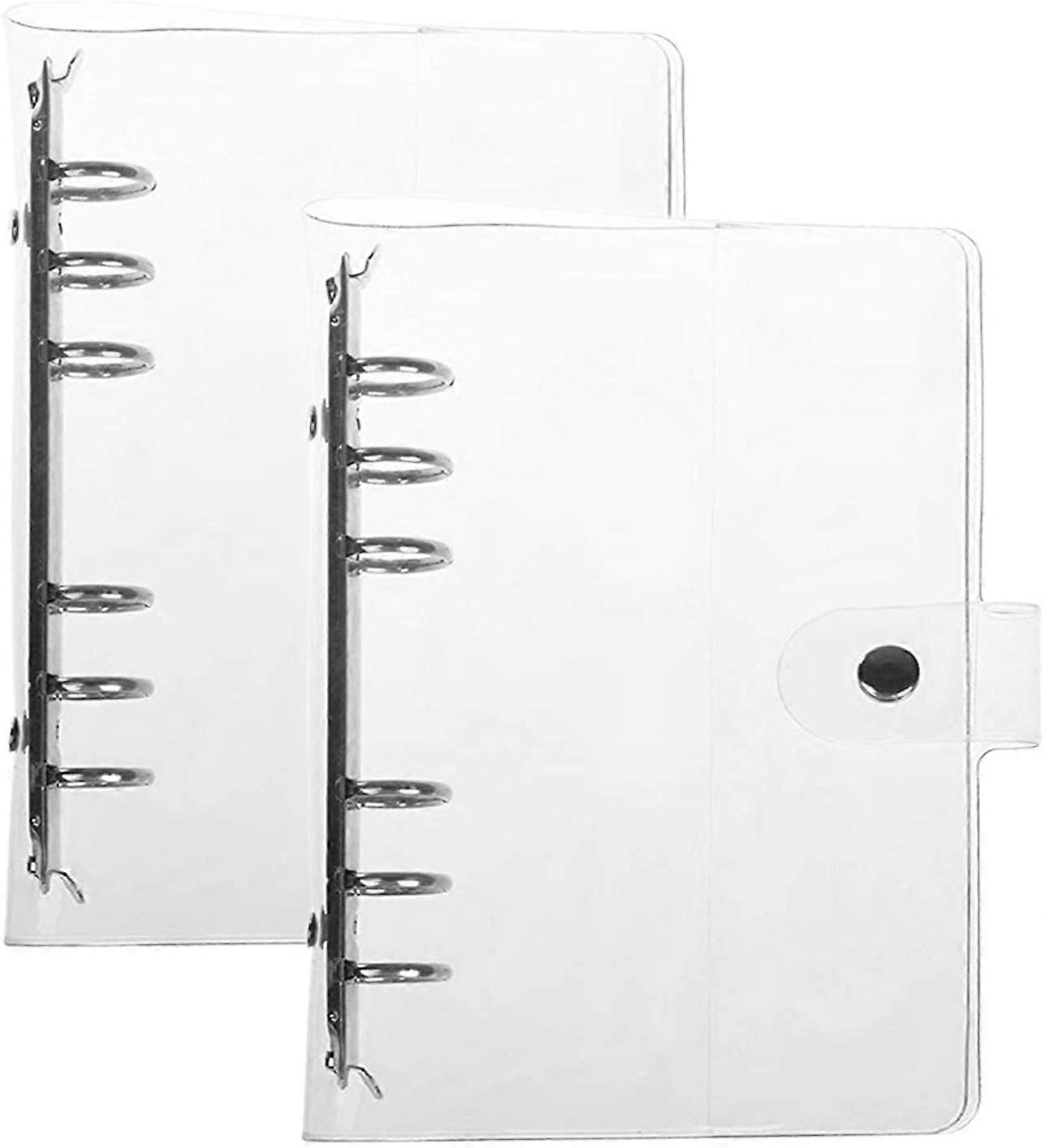 2 Pack A5/A6 Binder Covers, Binder Journal Binder Rainbow Binder Planner (Inner Paper Not Included)