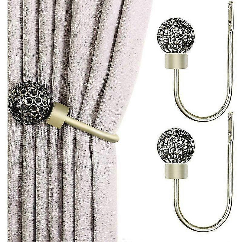 Hollow U Shape Curtain Tiebacks for Window Home Decor Bronze,i,2 Pack