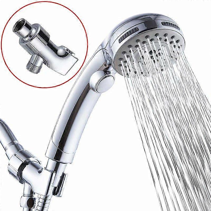 Bathroom household multifunctional hand-held button shower set (shower + arm frame)