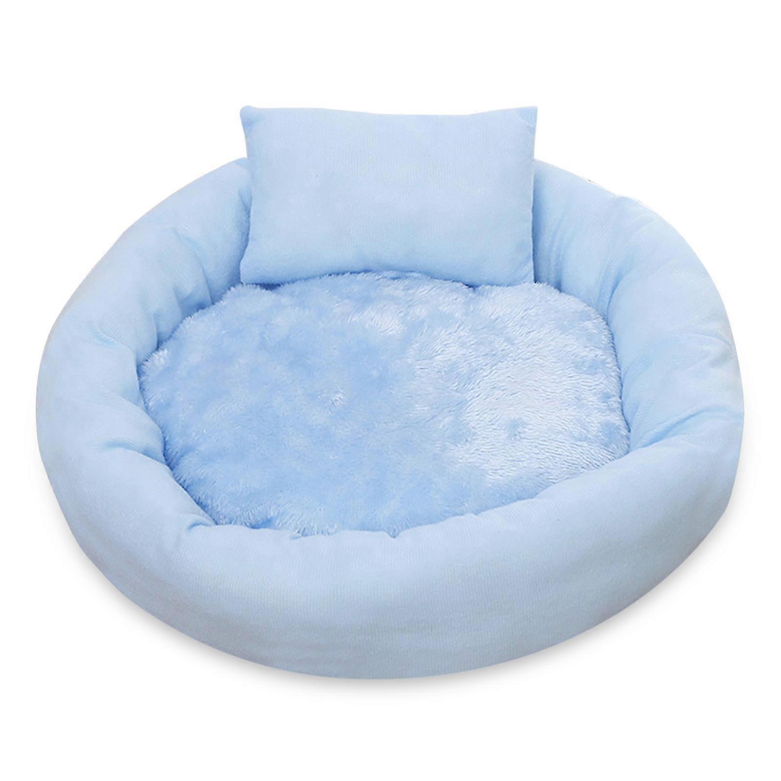 Mjuk kattbädd Kreativ äggtårta Rund husdjursbädd Comforable Varm Pet Cushion