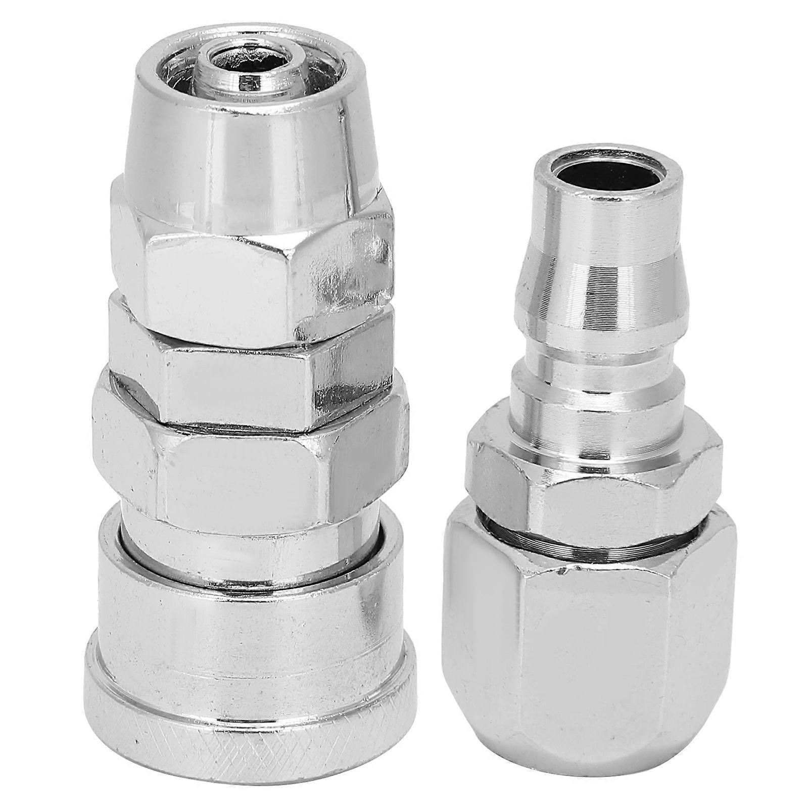 2Pcs Quick Connector Self Locking Pneumatic Joint Air Pipe Accessories 40SP+40PP