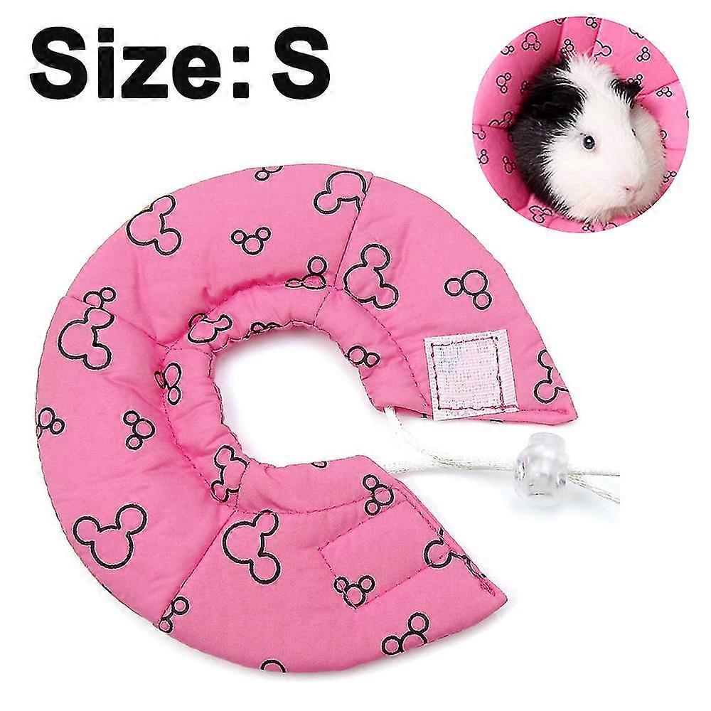 hamster neck brace, soft small pet collar adjustable plastic buckle