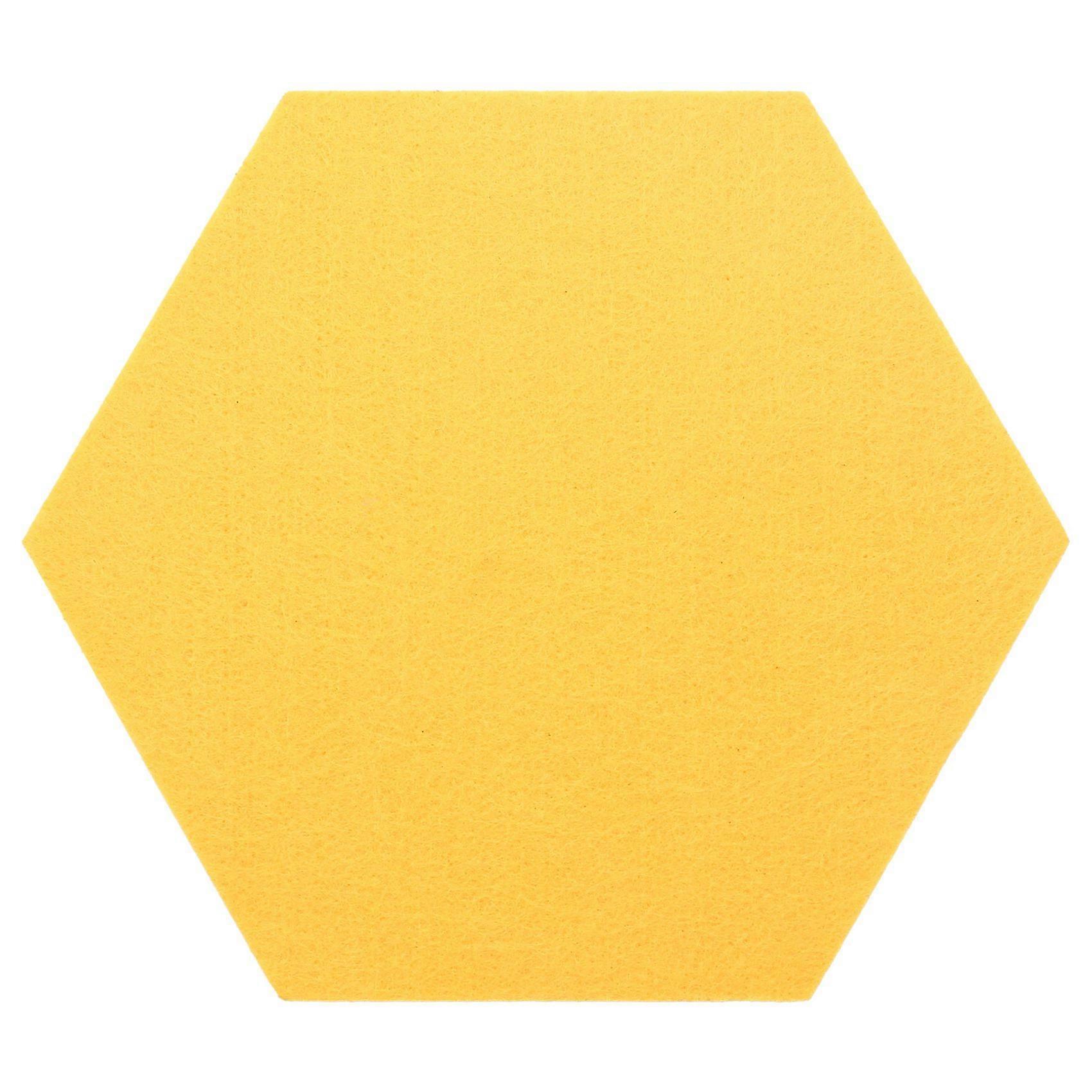 5Pcs/Set Hexagon Felt Board Hexagonal Felt Wall Sticker Multifunction 3D Decorative Home Message Bo