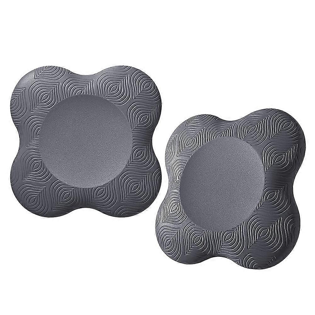 Coussin de genouillère de yoga portable 2PCS, coussin d’agenouillement extra épais antidérapant pour les genoux, les mains, les poignets et