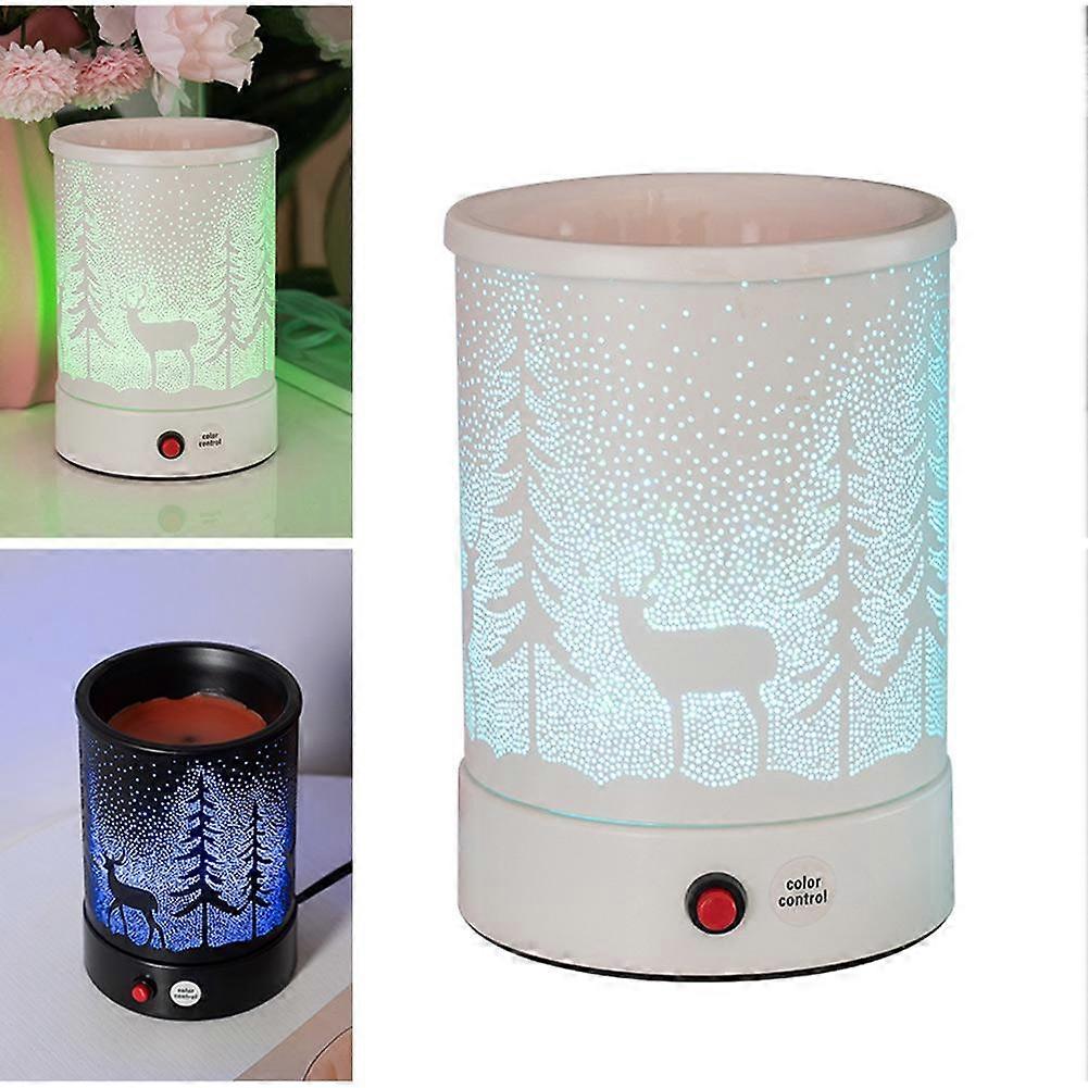 Burner Candle Lamp Decor Deer Pattern For Scented Wax