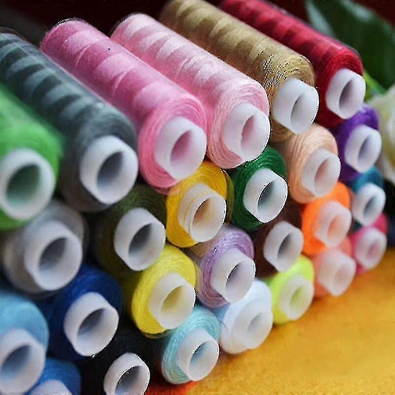 Mixed Colors 30 Spools Polyester All Purpose Sewing Threads Cones Set