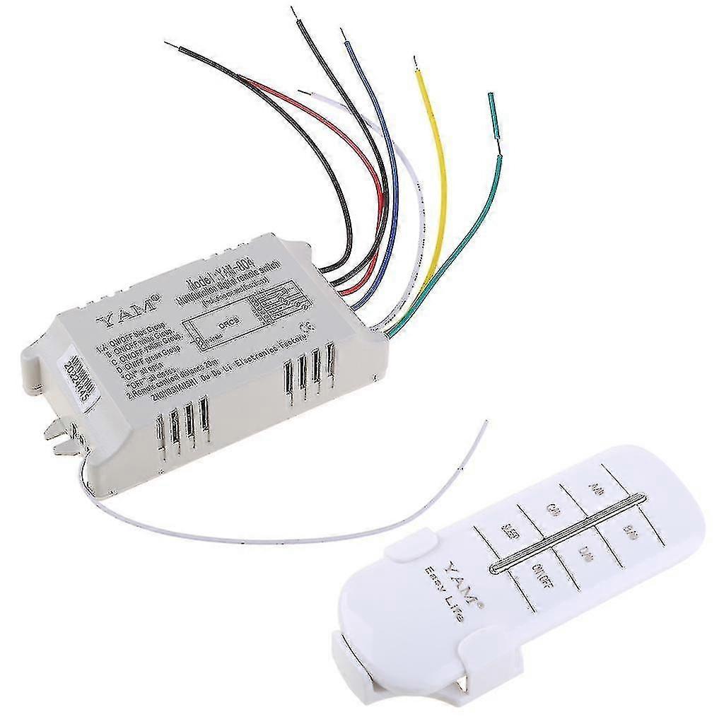 4 Way On/off220vWireless Receiver Lamp Light Remote Control Switch