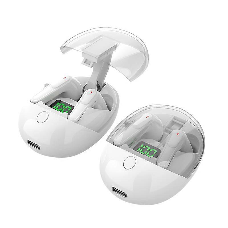 Bluetooth True Wireless Pro one Half In-ear Digital Display Earphones White
