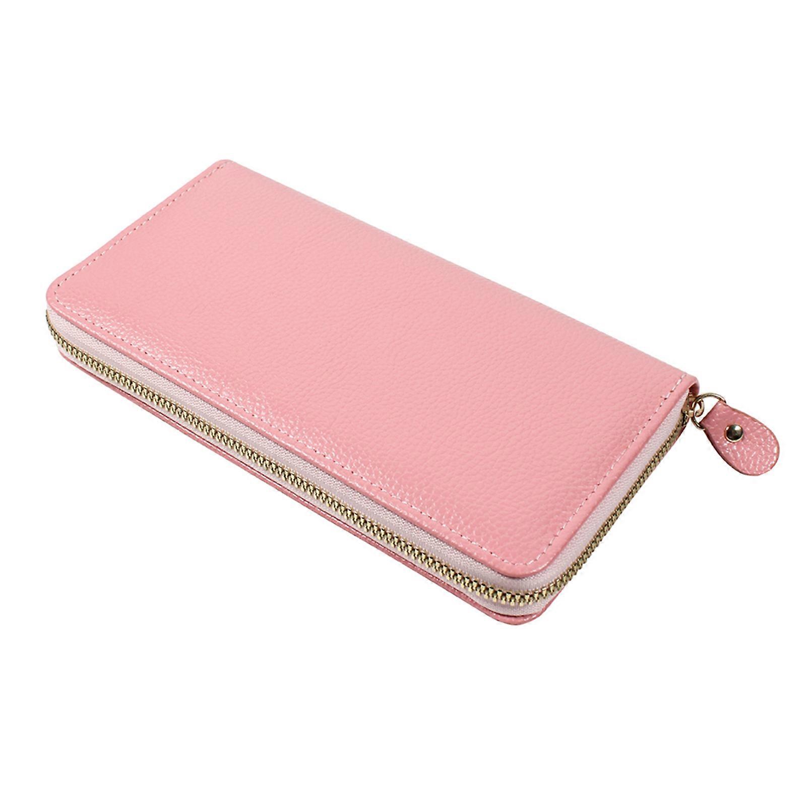 Women\'s Purse Large Capacity Slim Credit Card Case PU Leather Zipper Clutches