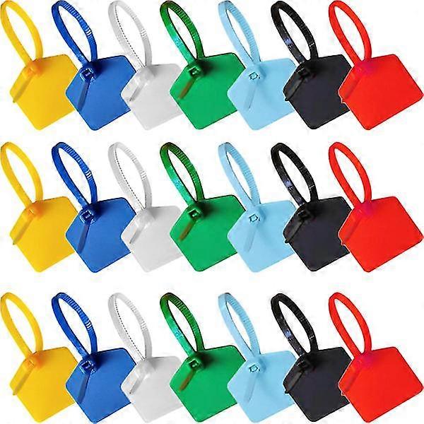 120pcs Label Cables Tags Marker Ties Labeling Tags Wire Zip Ties With Marking Label