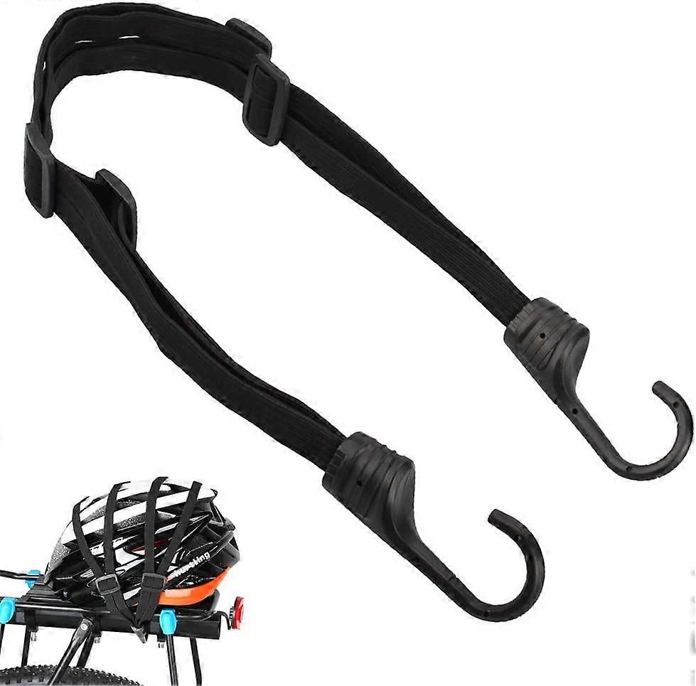 ZK- Nylon Bicycle Tensioner Luggage Strap with Hook Bungee Strap Bungee Retractable Elastic Helmet Strap 60-100cm Lock Flat Tensioner Strap with Acces