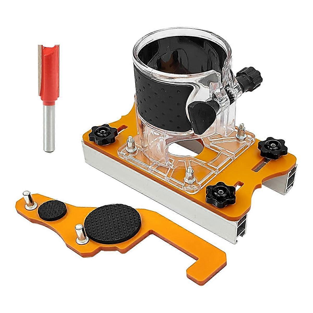 Router Slotting Bracket Furniture Concealed Connector Slide Buckle Slotting Bracket Trimming Machin