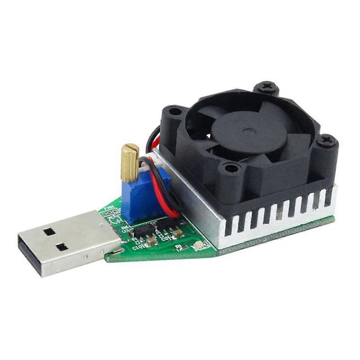 USB Battery Capacity Tester Adjustable Constant Current Electronic Load 15W Resistance Charging Tes